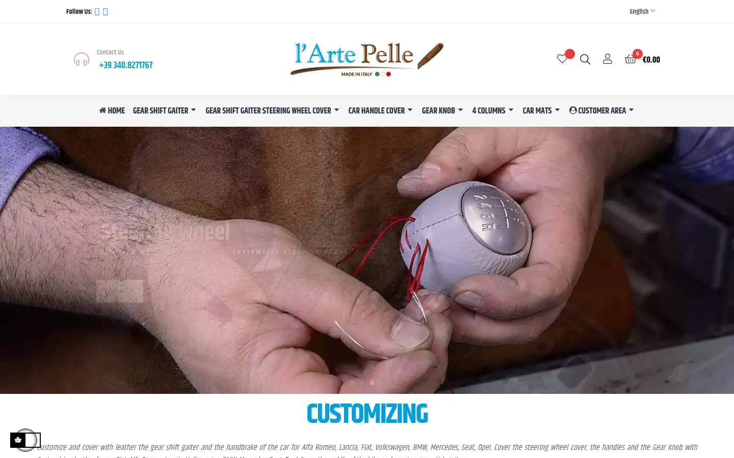Screenshot of lartepelle.com