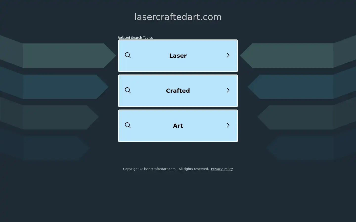 Screenshot of lasercraftedart.com
