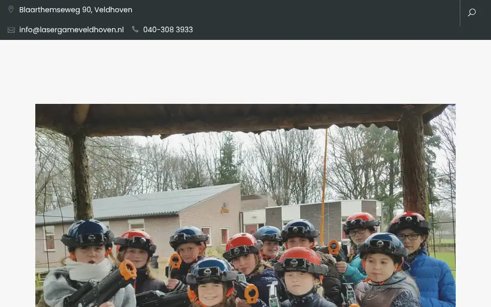 Screenshot of lasergameveldhoven.nl