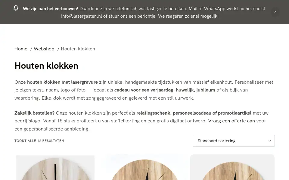 Screenshot of lasergasten.nl