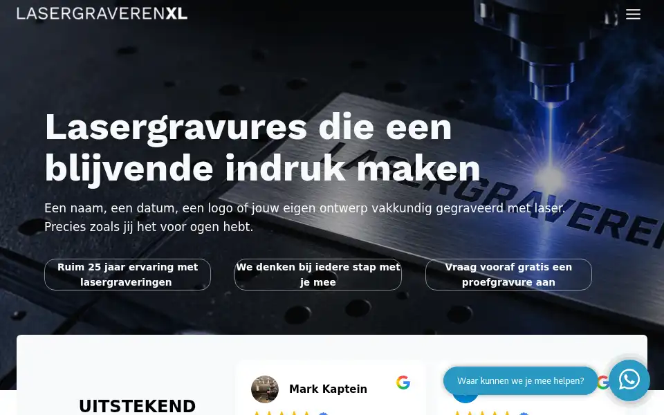 Screenshot of lasergraverenxl.nl