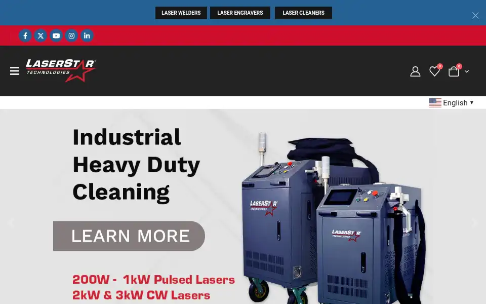 Screenshot of laserstar.net