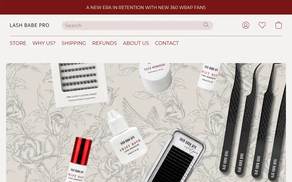 Screenshot of lashbabepro.co.nz