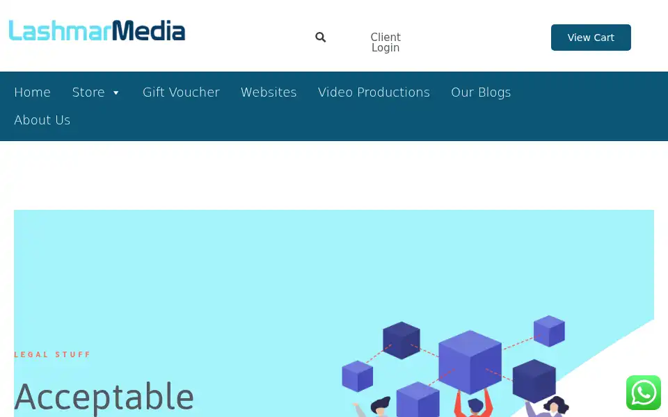 Screenshot of lashmar.co.za