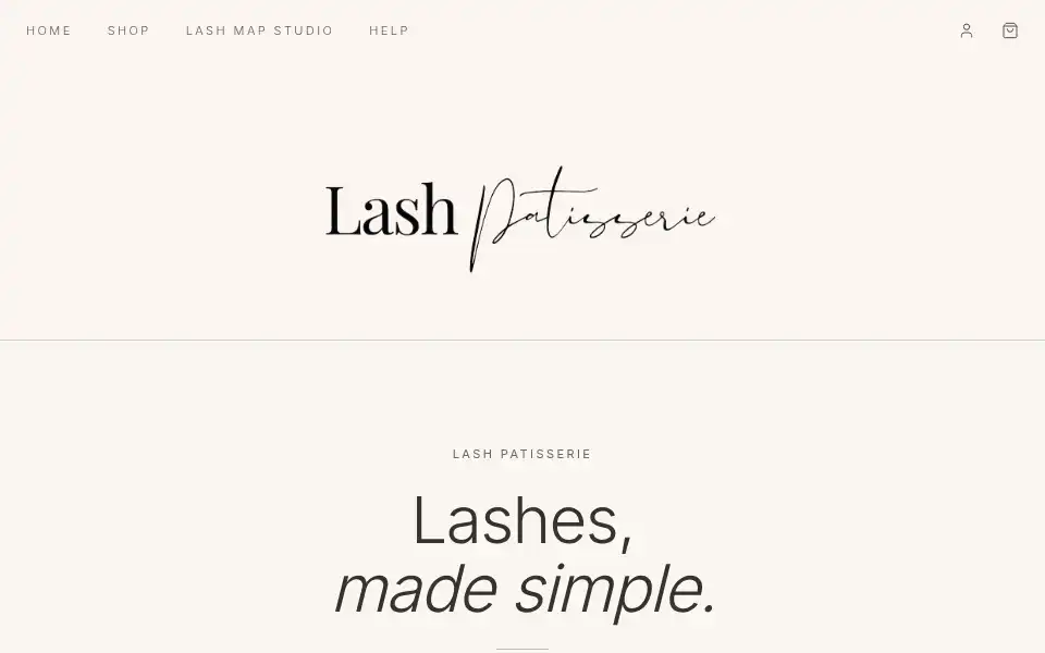 Screenshot of lashpatisserie.com