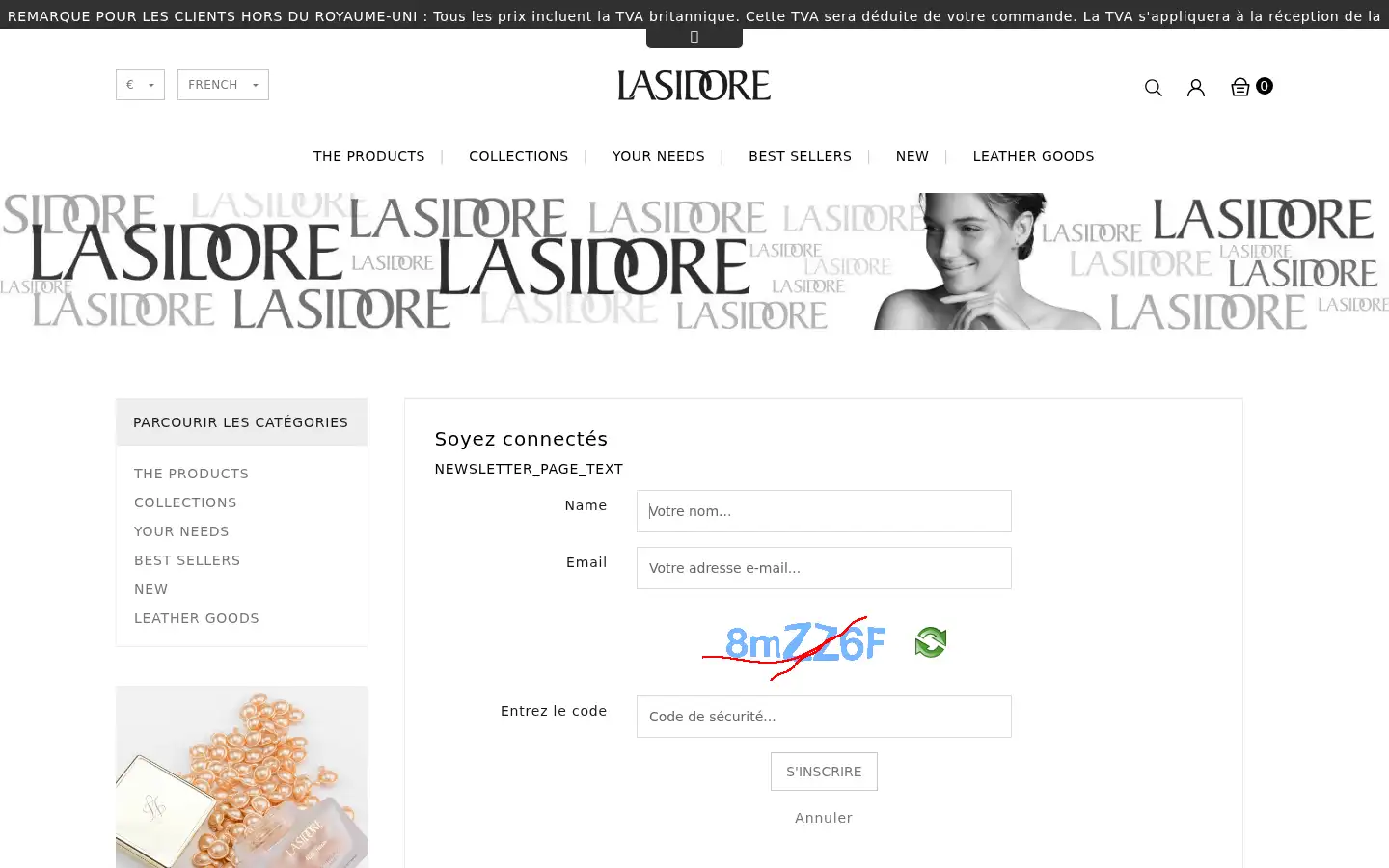 Screenshot of lasidore.com