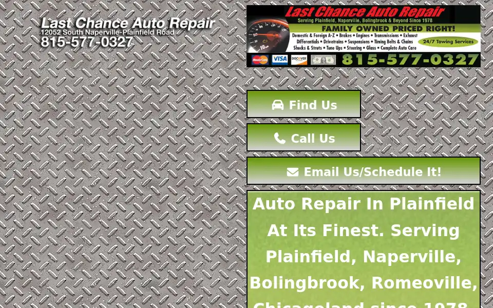 Screenshot of lastchanceautorepairs.com