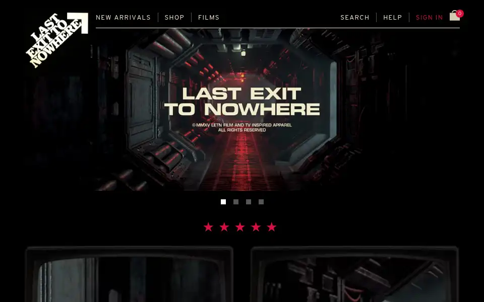 Screenshot of lastexittonowhere.com