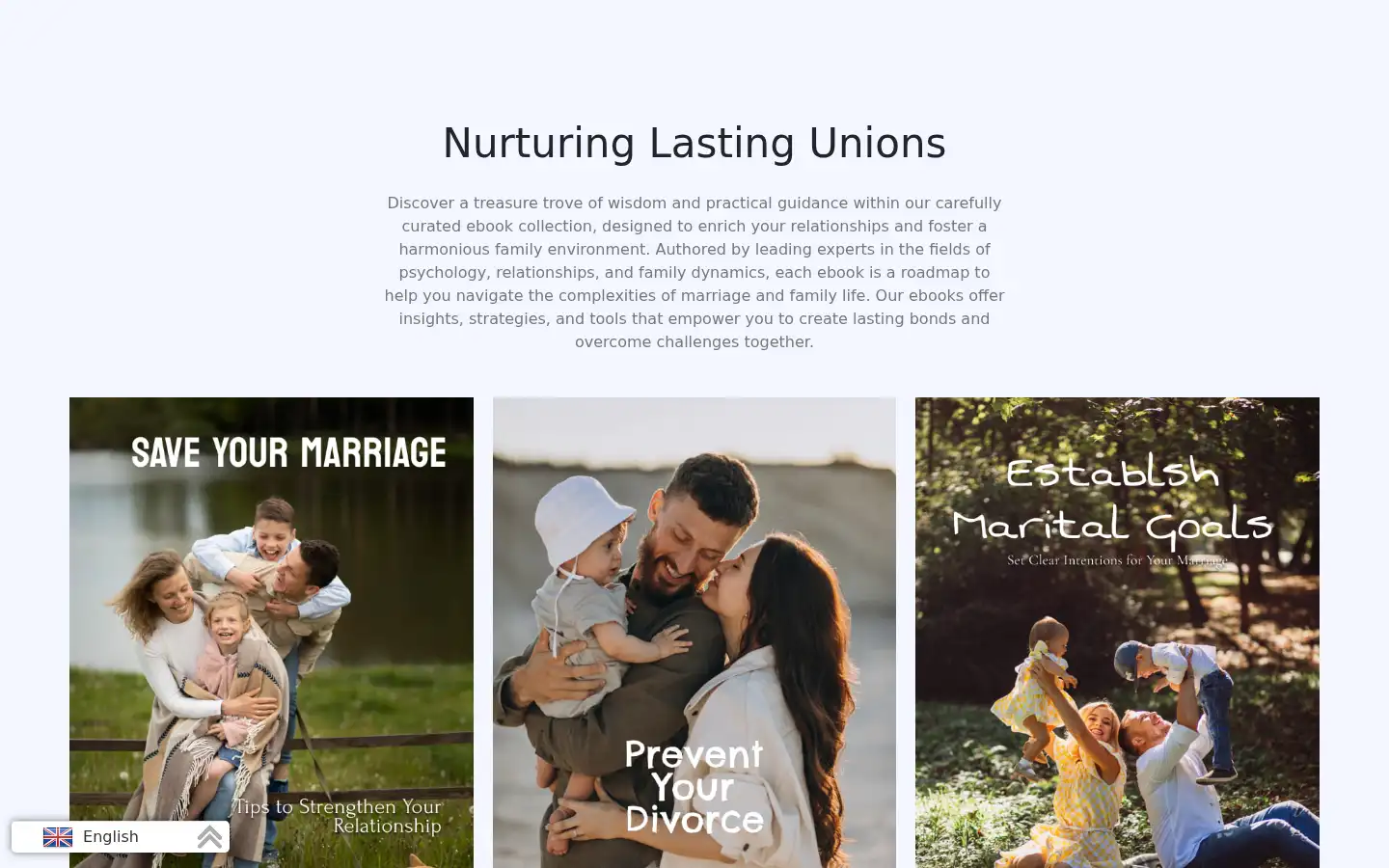 Screenshot of lastingunions.com