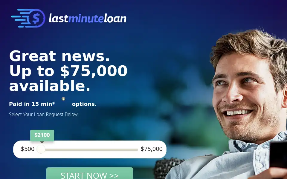 Screenshot of lastminuteloan.com.au