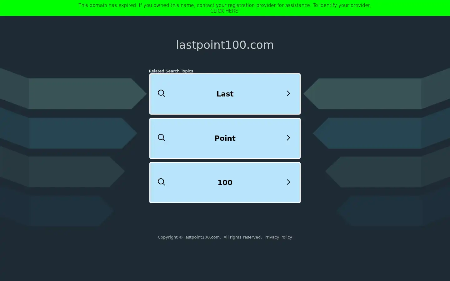 Screenshot of lastpoint100.com