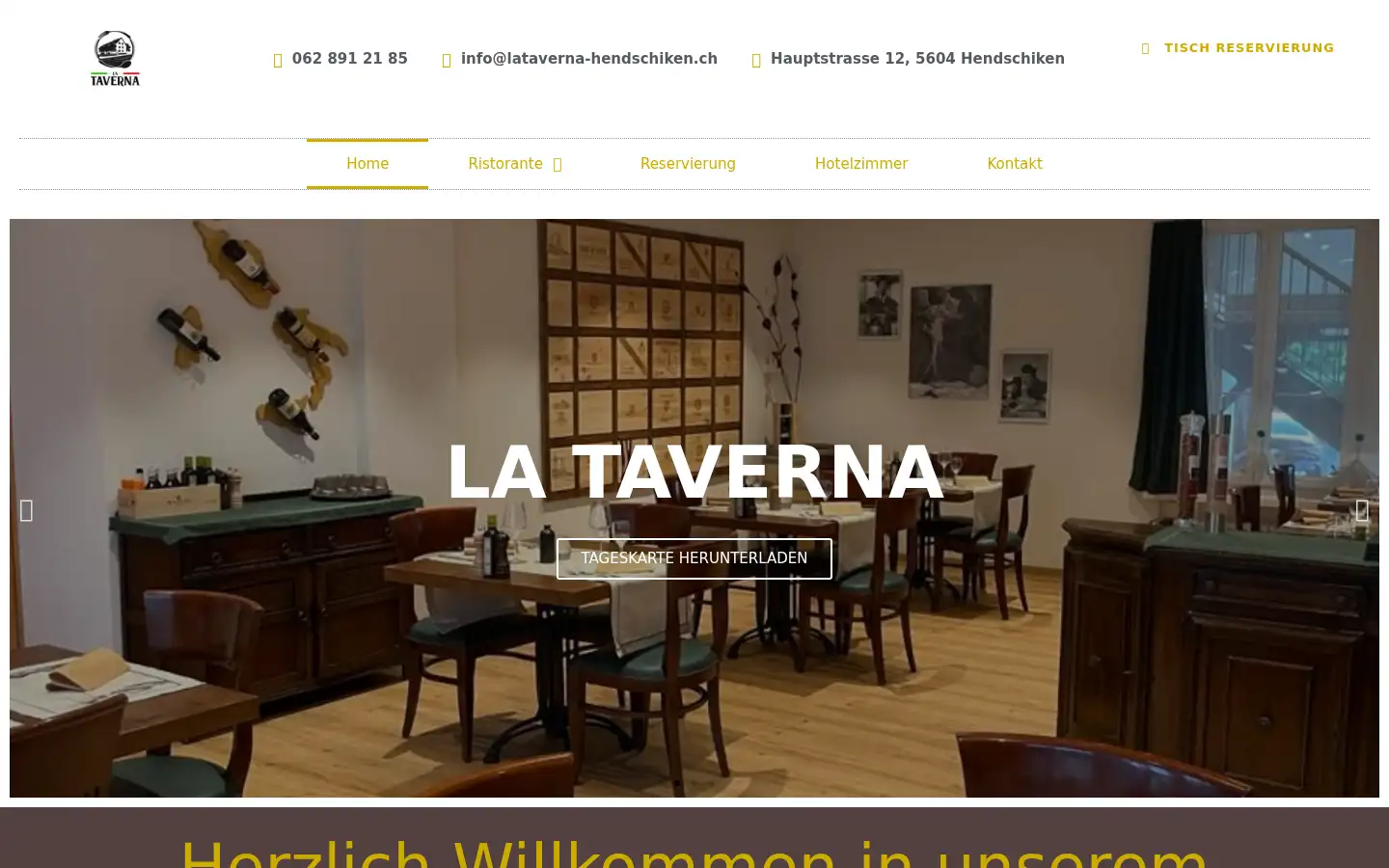 Screenshot of lataverna-hendschiken.ch