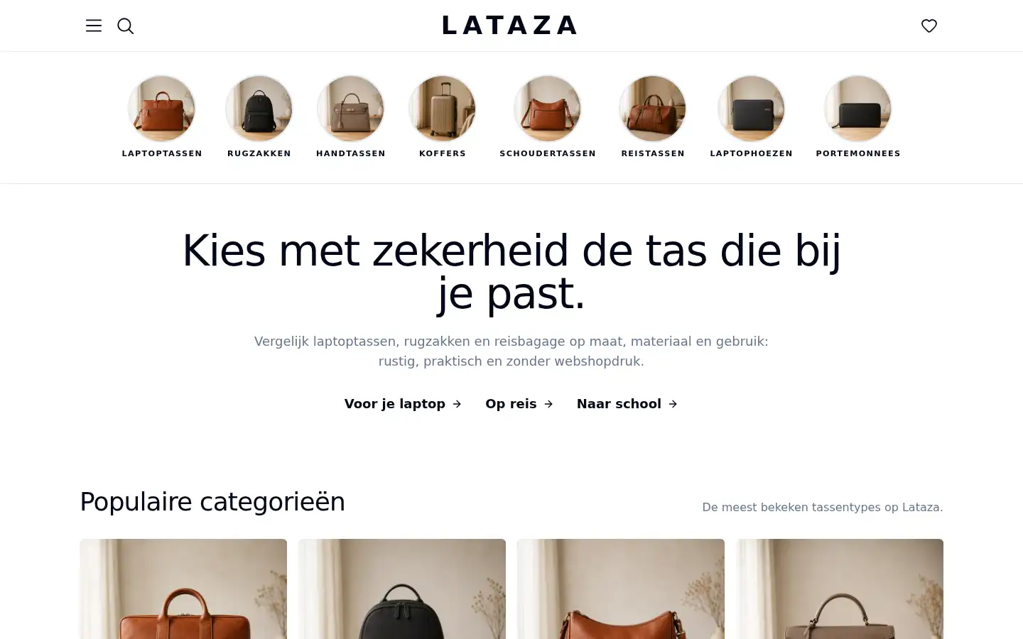 Screenshot of lataza.nl