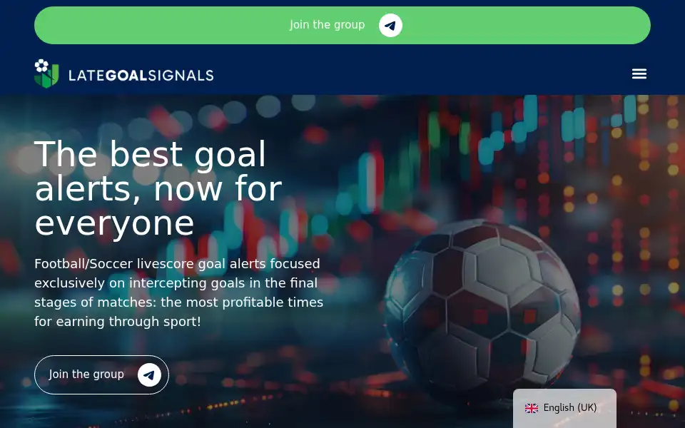 Screenshot of lategoalsignals.eu