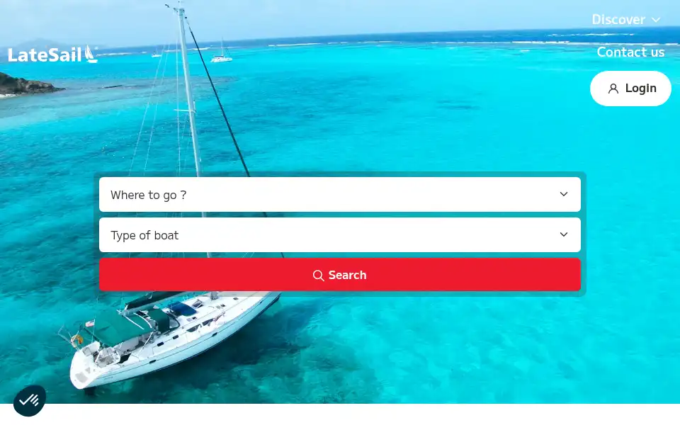 Screenshot of latesail.com