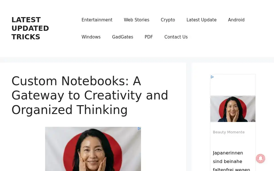Screenshot of latestupdatedtricks.com