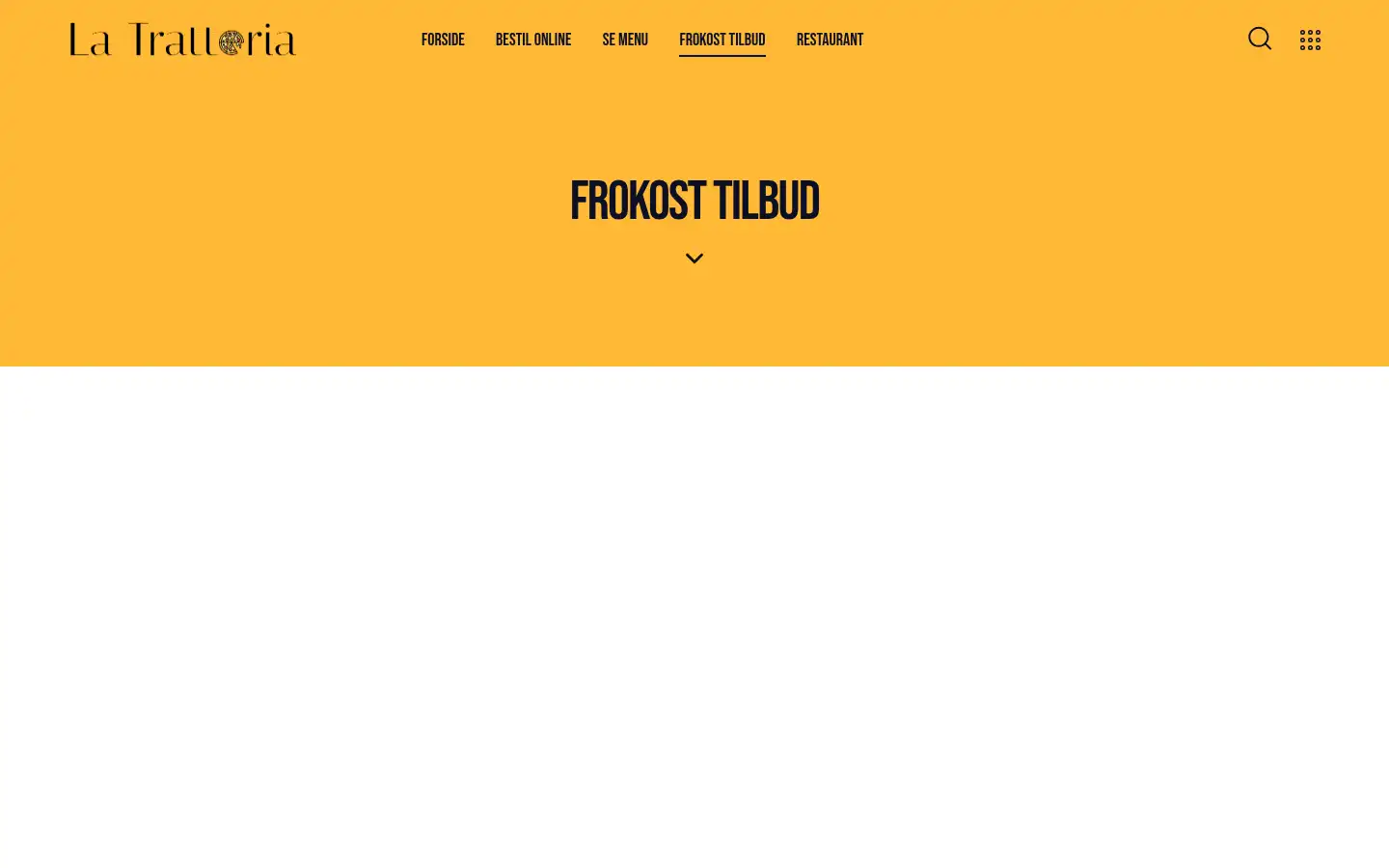 Screenshot of latrattoria.dk