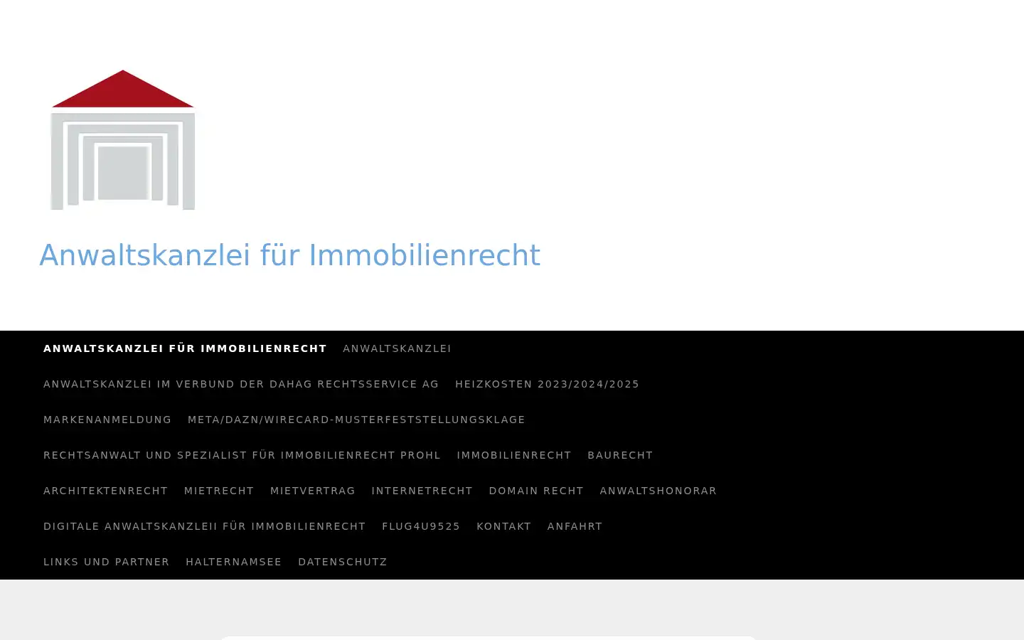 Screenshot of laufendrecht.com