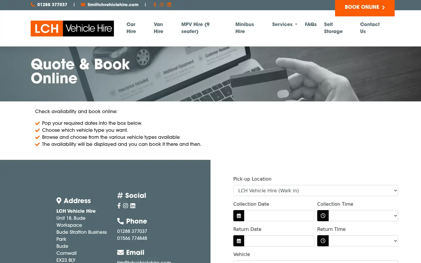 Screenshot of launcestoncarhire.com