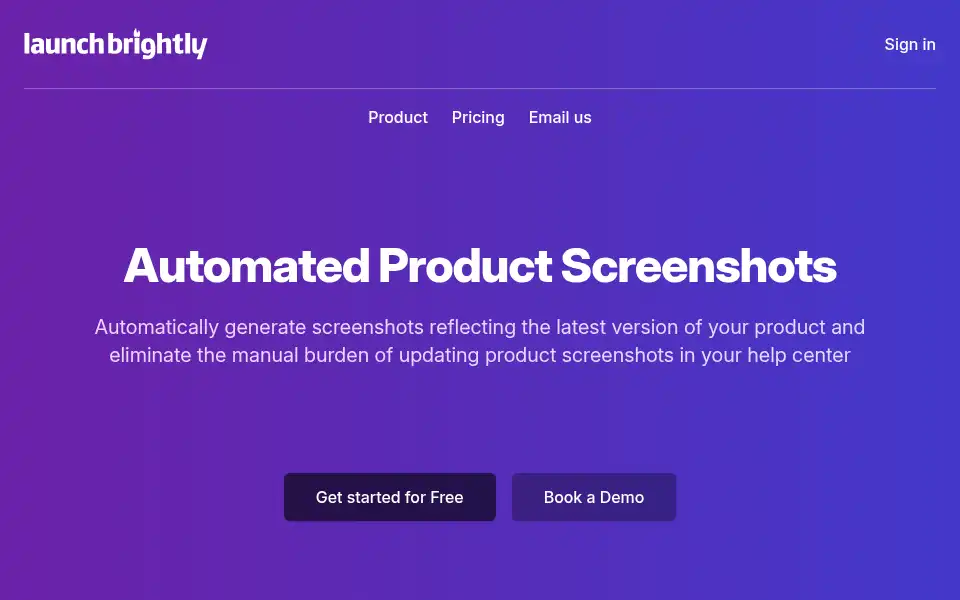 Screenshot of launchbrightly.com