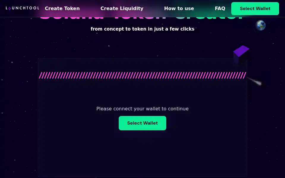 Screenshot of launchtool.io
