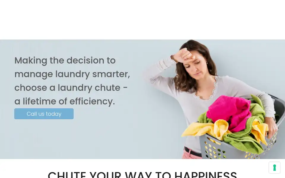 Screenshot of laundrychutes.co.uk
