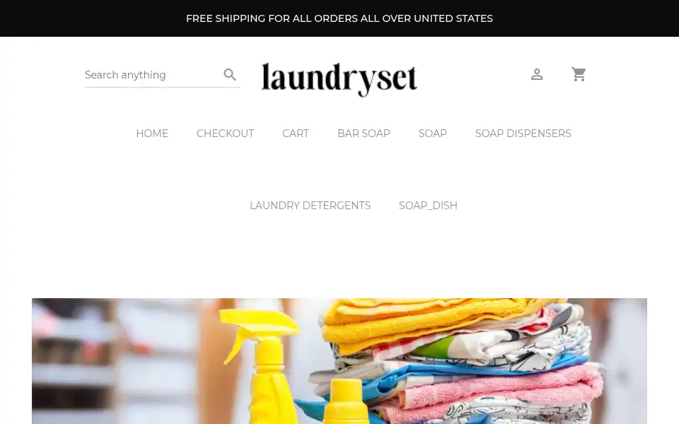 Screenshot of laundryset.com