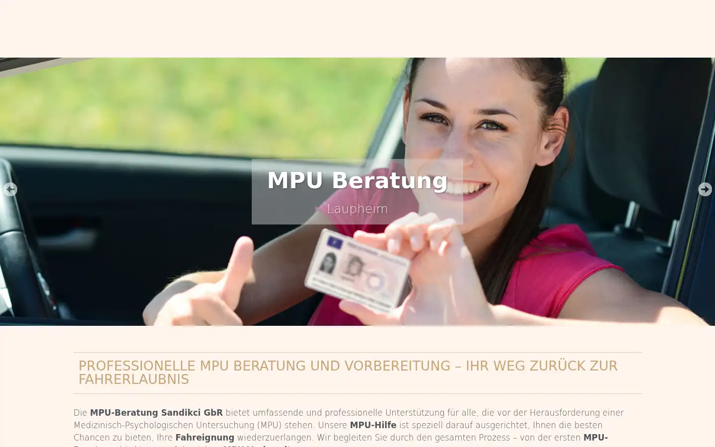 Screenshot of laupheim-mpu.de