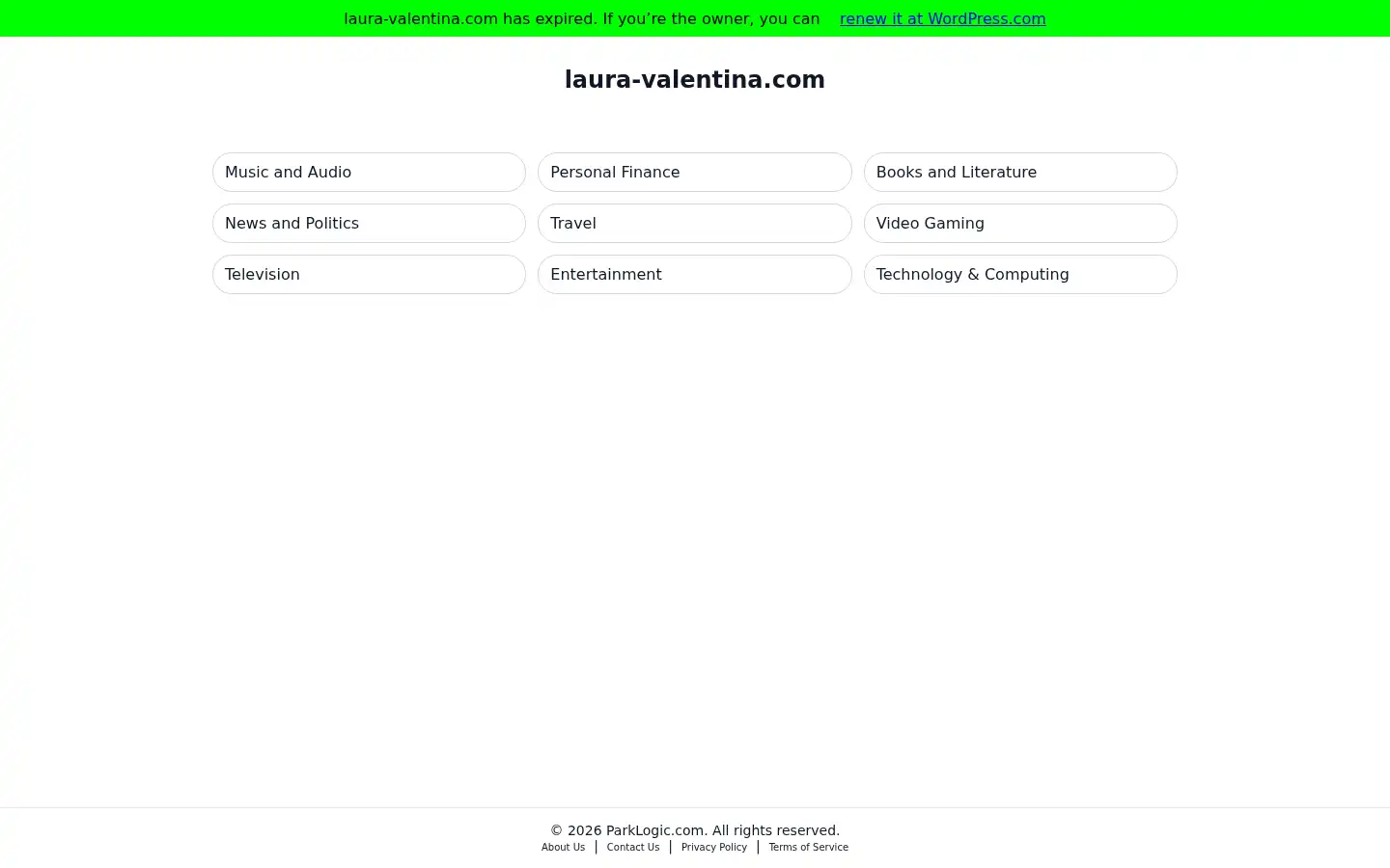 Screenshot of laura-valentina.com
