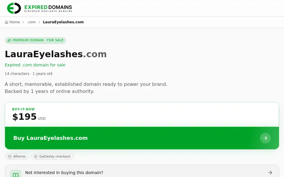 Screenshot of lauraeyelashes.com