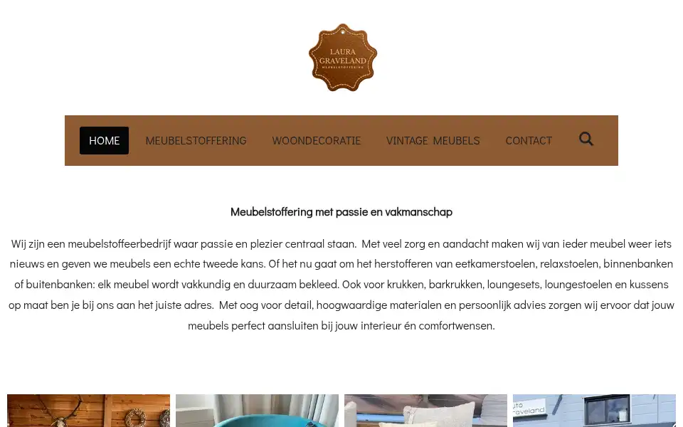 Screenshot of lauragraveland.nl