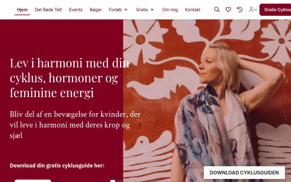 Screenshot of lauragrubb.dk
