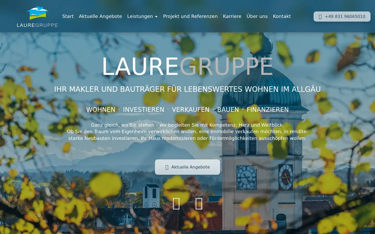 Screenshot of laurehaus.de