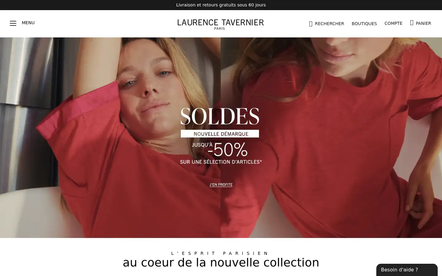 Screenshot of laurencetavernier.fr