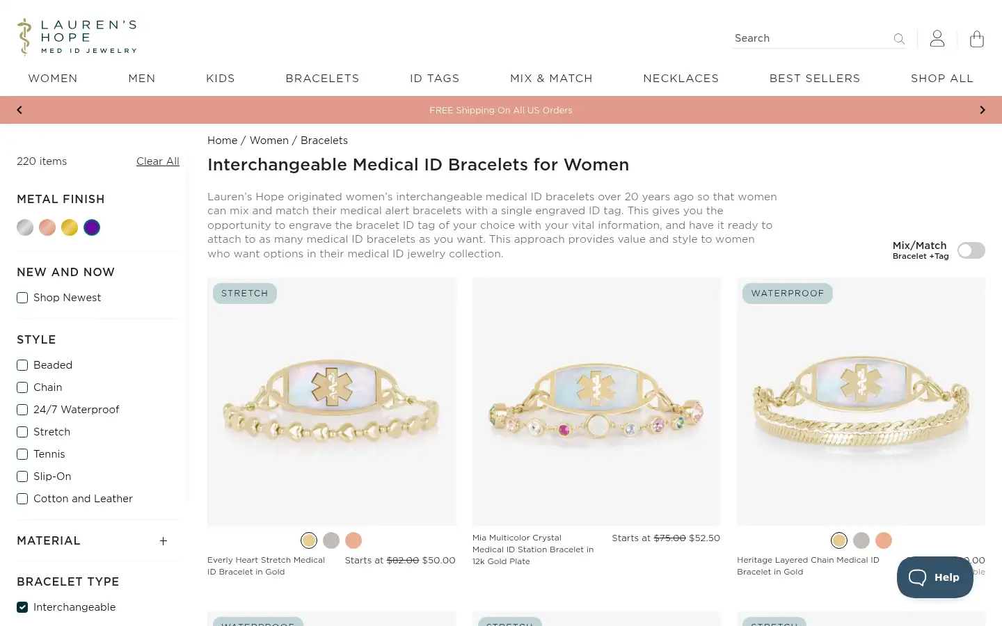 Screenshot of laurenshope.com