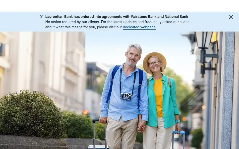 Screenshot of laurentianbank.ca