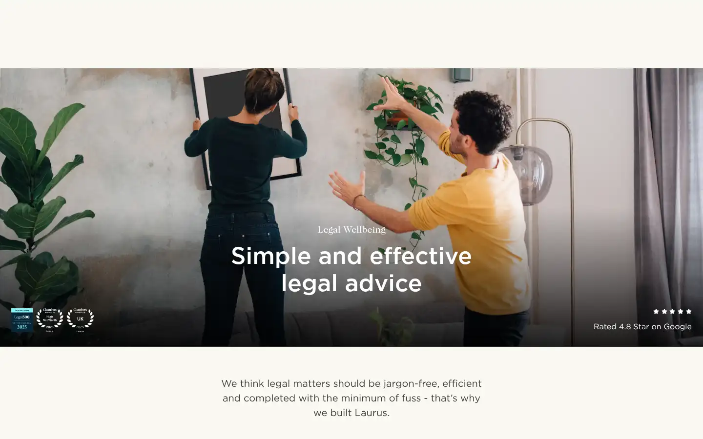 Screenshot of lauruslaw.co.uk
