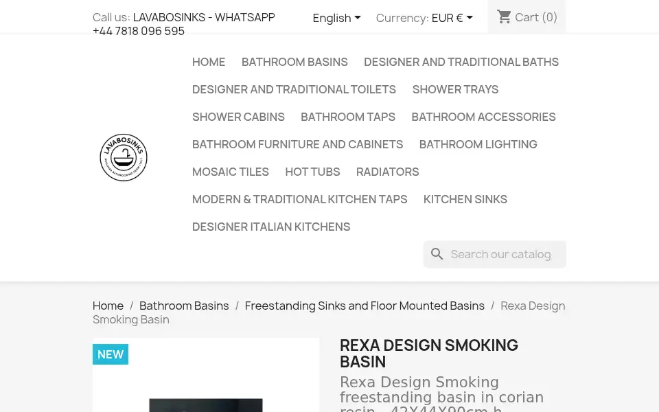 Screenshot of lavabosinks.store