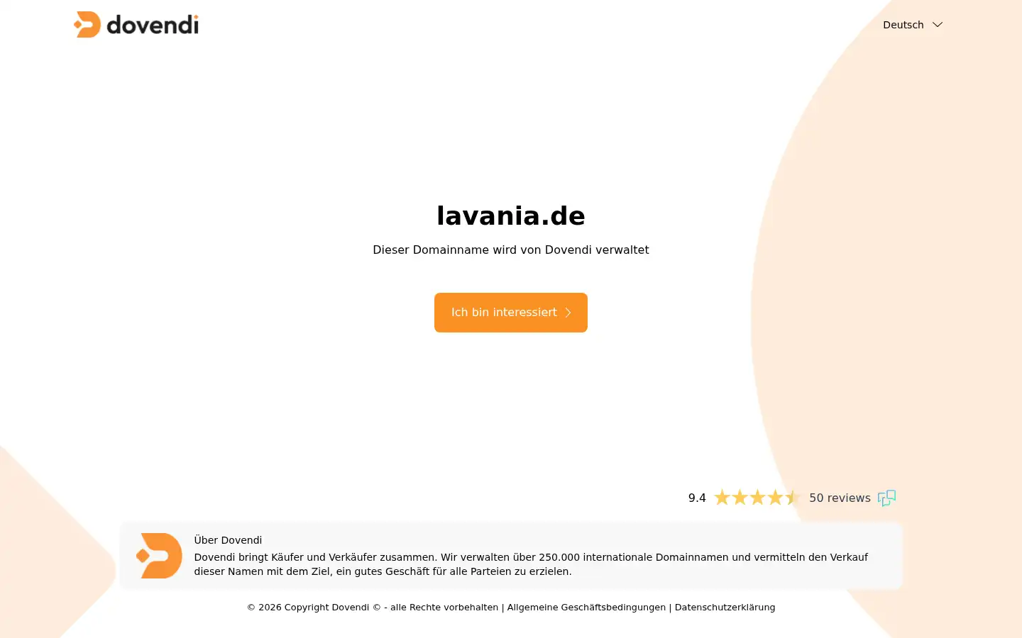 Screenshot of lavania.de