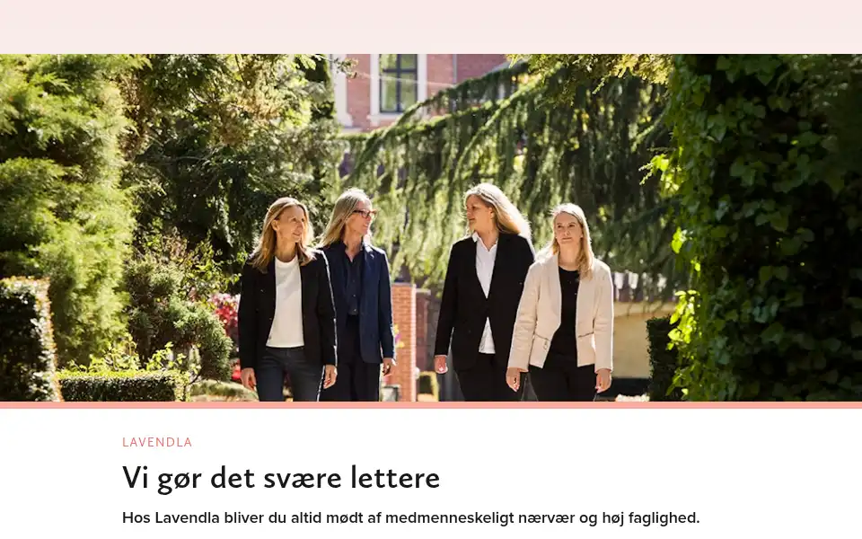 Screenshot of lavendla.dk