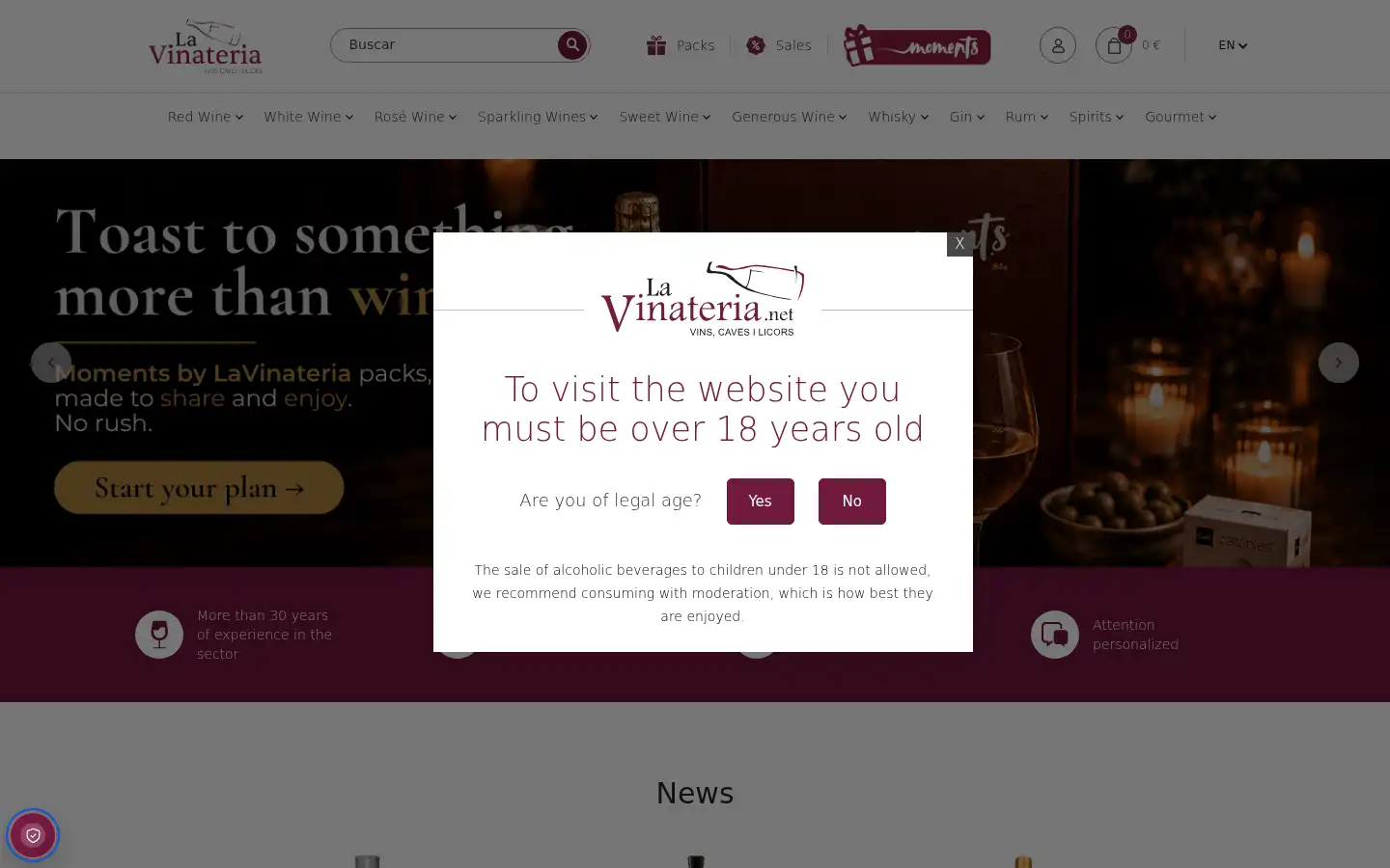 Screenshot of lavinateria.net