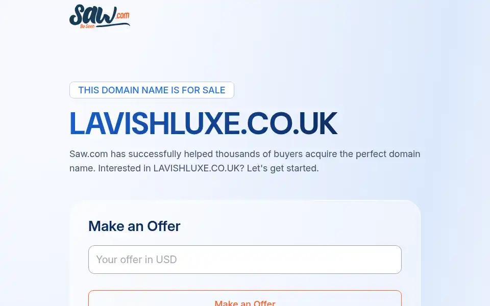 Screenshot of lavishluxe.co.uk