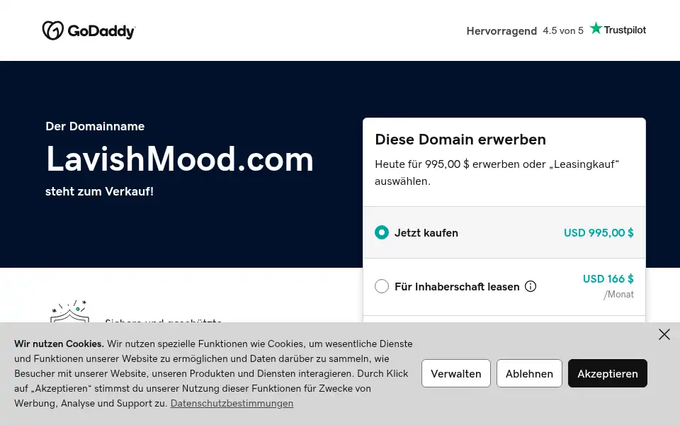 Screenshot of lavishmood.com