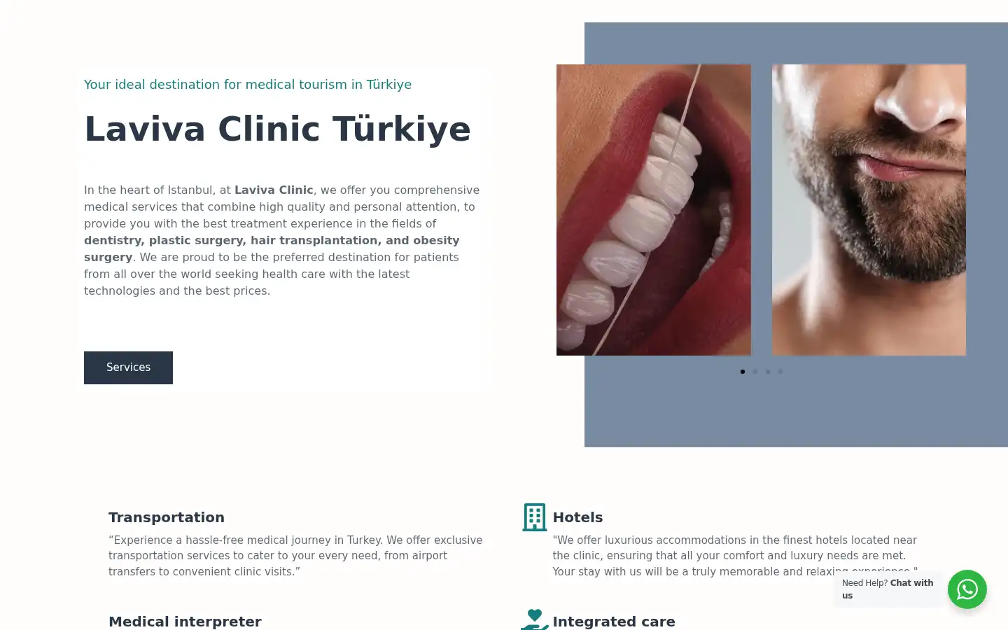 Screenshot of lavivaclinic.com