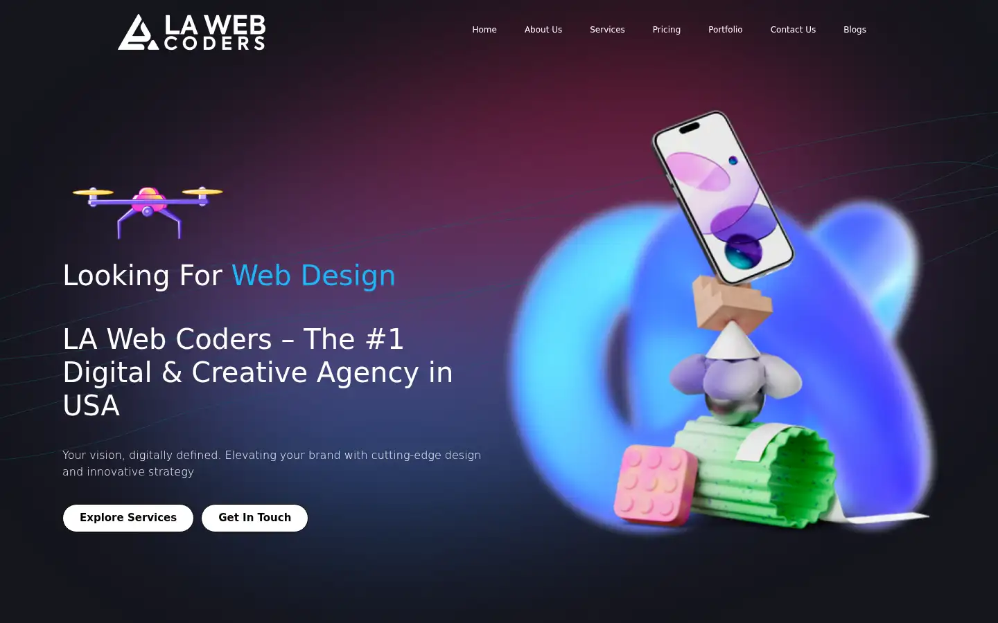 Screenshot of lawebcoders.com