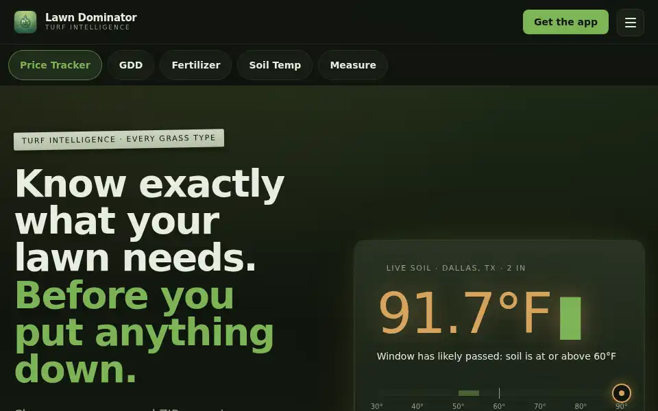 Screenshot of lawndominators.com