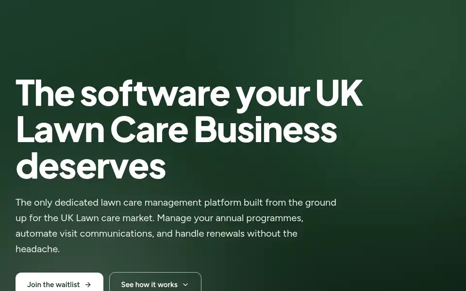 Screenshot of lawnhq.co.uk