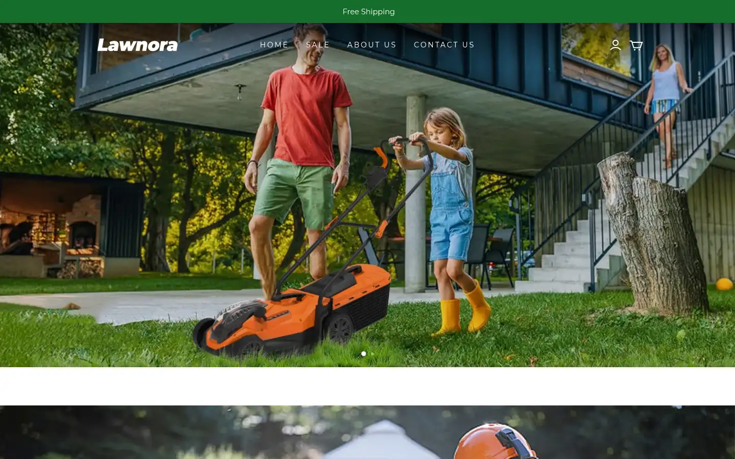 Screenshot of lawnora.com