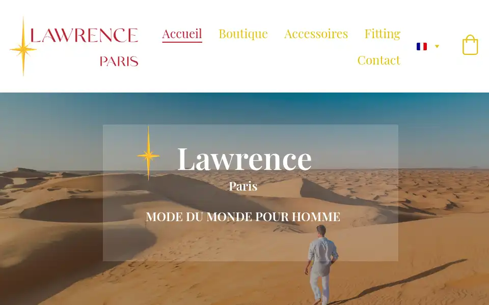 Screenshot of lawrence-paris.com