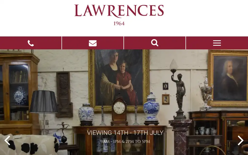 Screenshot of lawrencesbletchingley.co.uk